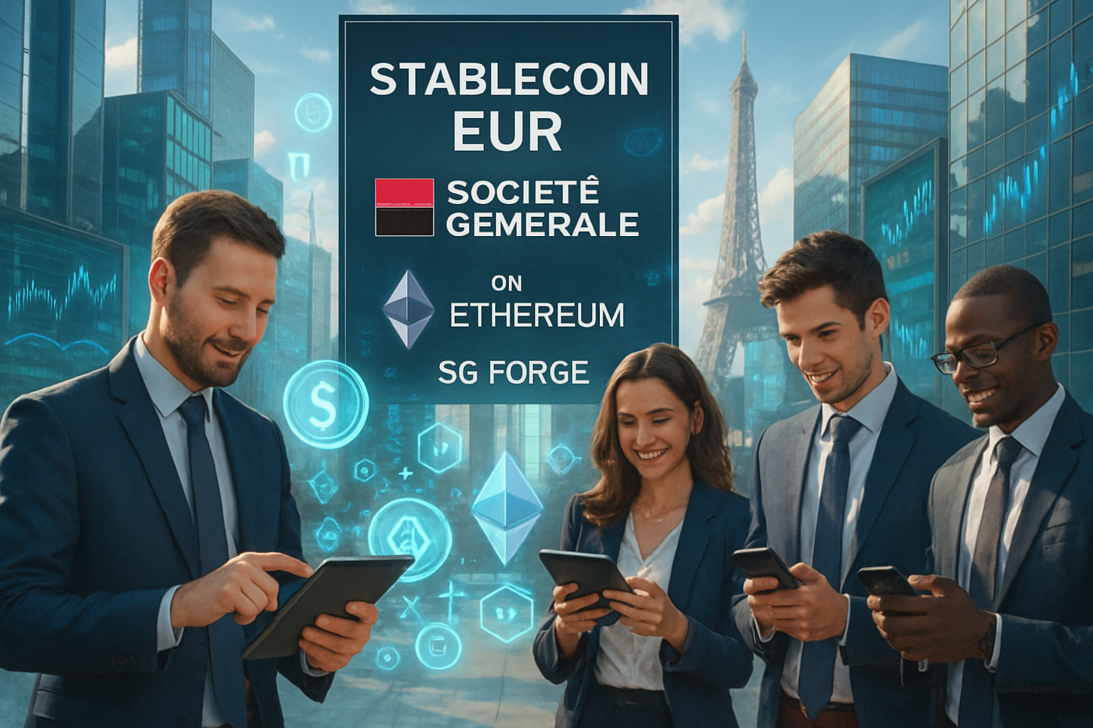 découvrez comment la société générale innove en lançant un stablecoin en dollars sur ethereum via sg forge, une avancée majeure dans le secteur financier qui promet de transformer la manière d'interagir avec les actifs numériques.