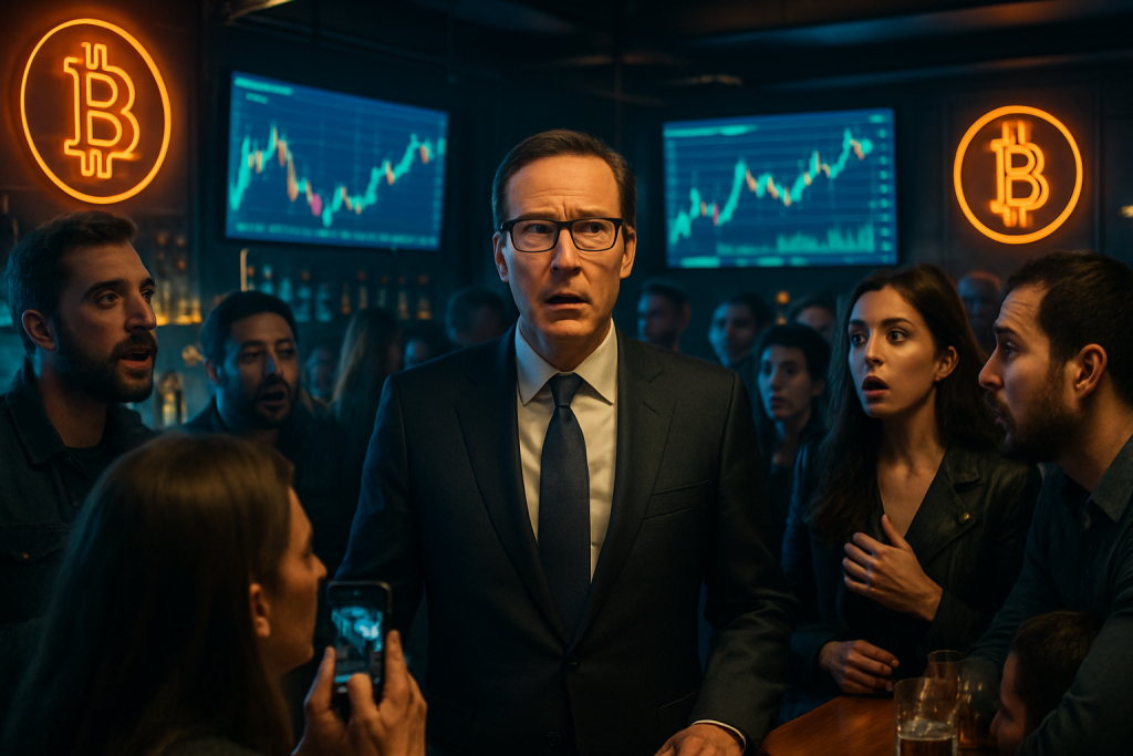 découvrez comment la visite surprise de scott bessent, secrétaire au trésor, dans un bar bitcoin a provoqué une réaction majeure dans le secteur des crypto-monnaies.