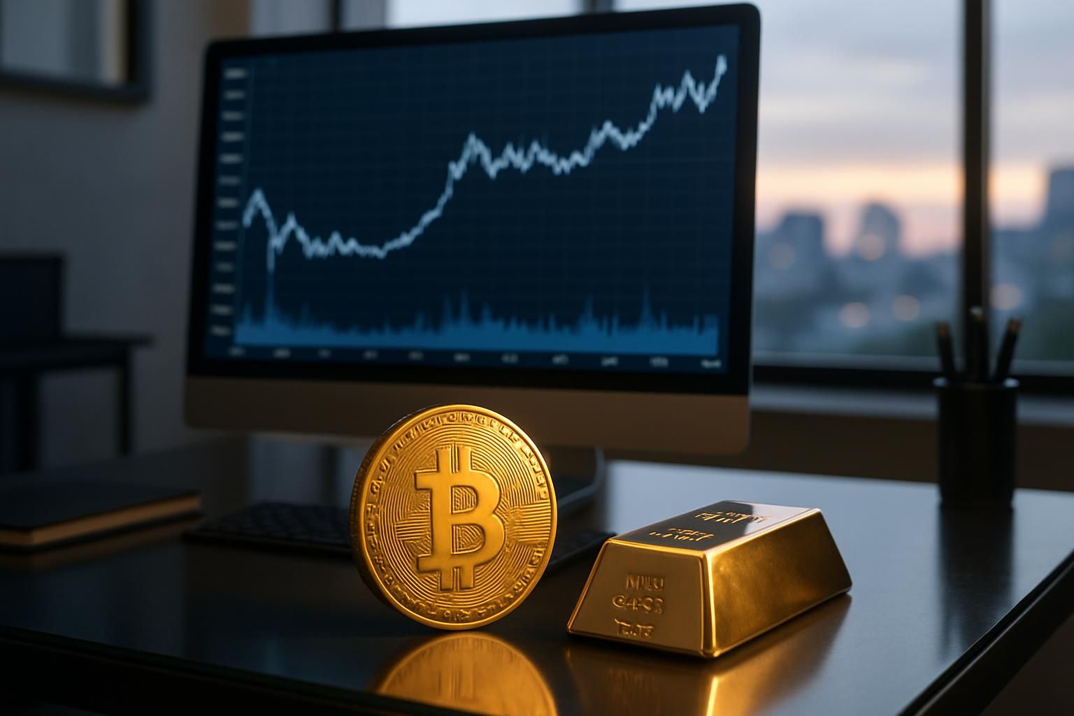 bitcoin reste stable autour de 89 000 dollars tandis que l'or atteint un sommet historique jamais vu auparavant, marquant des évolutions majeures sur les marchés financiers.