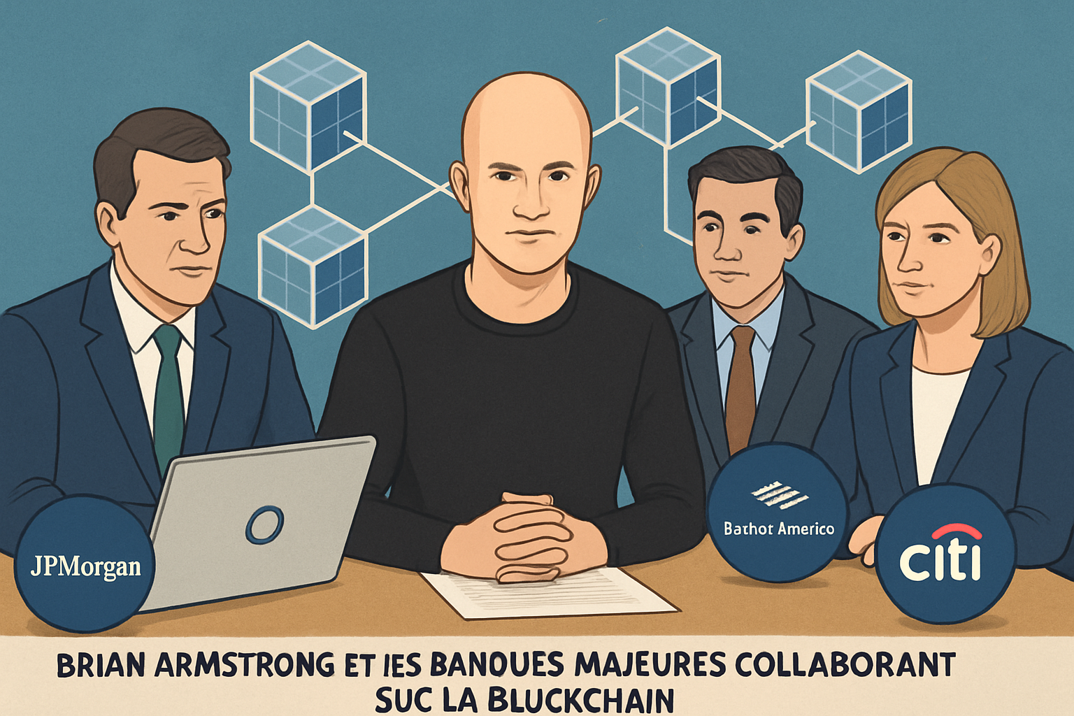 découvrez comment brian armstrong annonce la collaboration stratégique de coinbase avec plusieurs grandes banques majeures pour renforcer l'innovation financière et la sécurité des transactions.