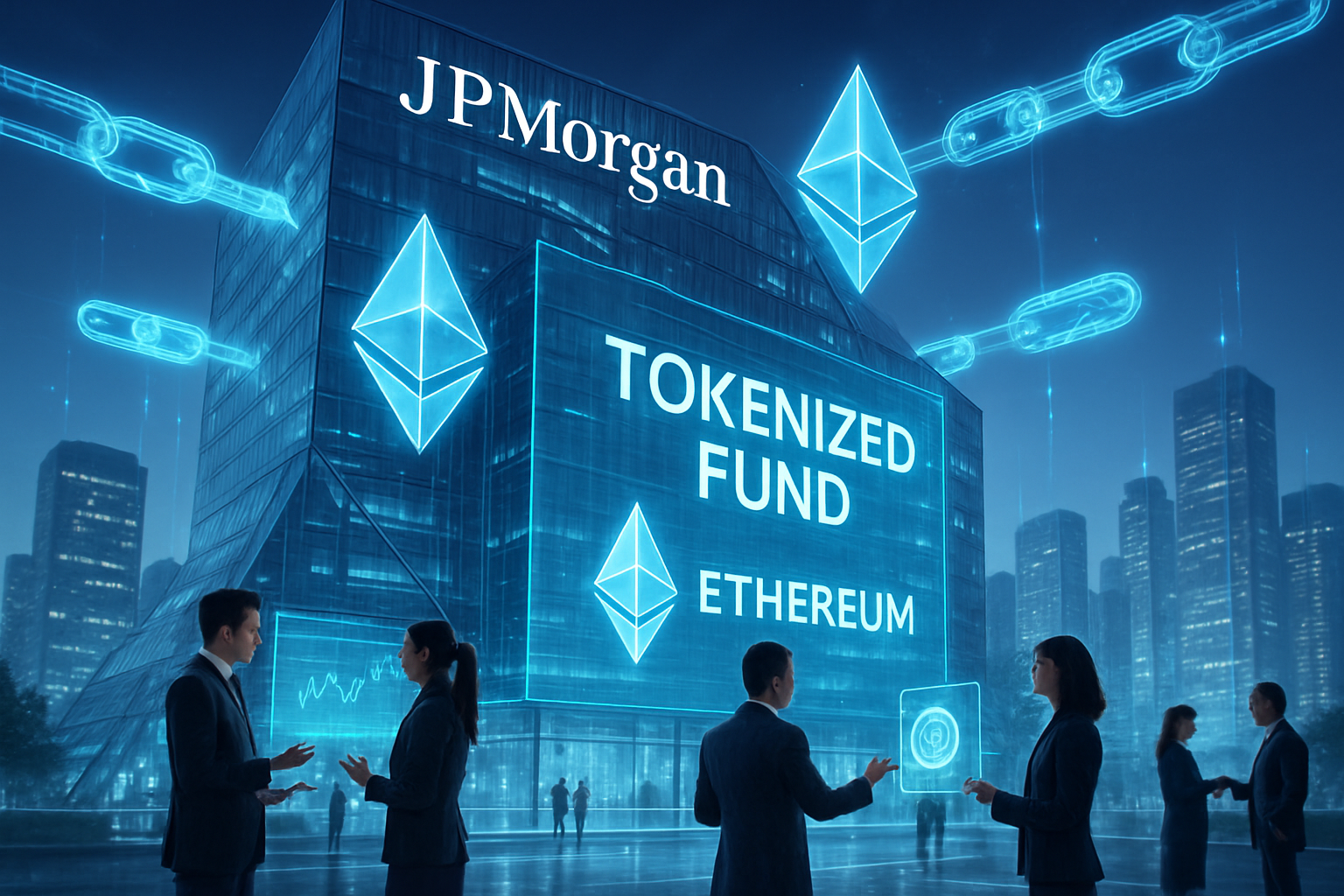 jpmorgan lance un fonds monétaire tokenisé sur la blockchain ethereum, révolutionnant la finance décentralisée et ouvrant de nouvelles perspectives pour la gestion d'actifs on-chain.