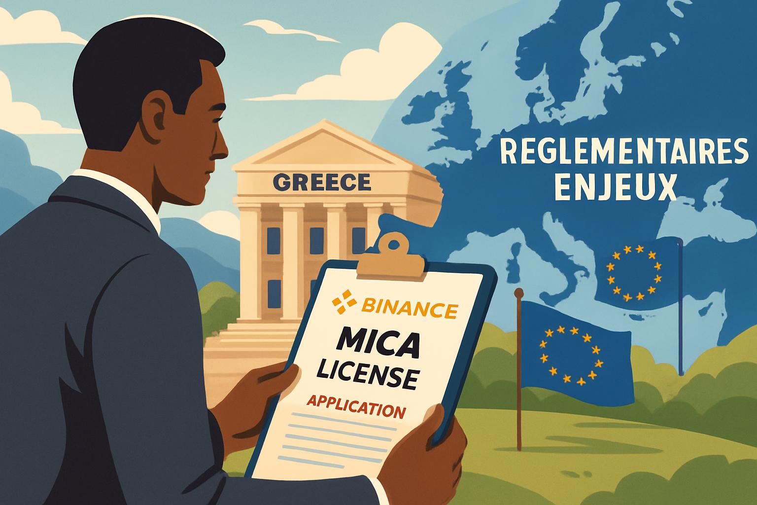 binance poursuit son expansion en europe en engageant une démarche pour obtenir la licence mica en grèce, renforçant ainsi sa présence et sa conformité réglementaire sur le marché européen.