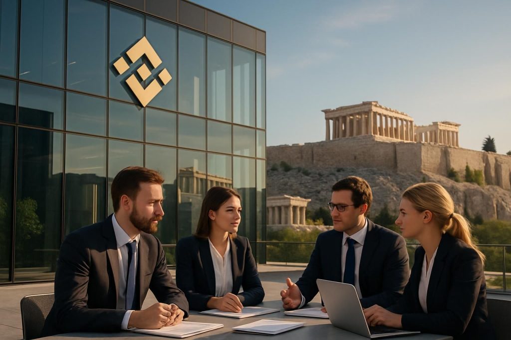 binance entame le processus d'obtention de la licence mica en grèce pour renforcer sa présence et ses activités réglementées en europe.