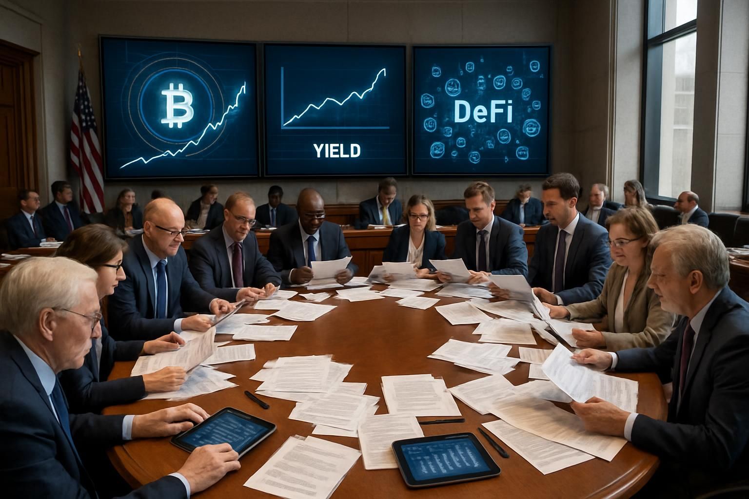 le sénat analyse 75 amendements innovants sur le projet de loi crypto, mettant l'accent sur le rendement et la finance décentralisée (defi) pour encadrer et développer ces secteurs en pleine croissance.