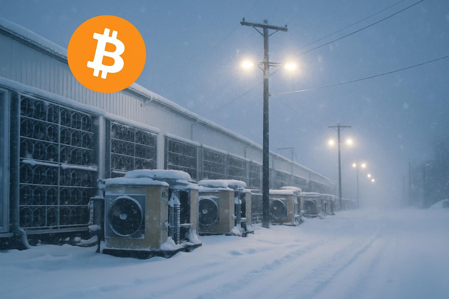 le hashrate du bitcoin atteint son niveau le plus bas en sept mois en raison d'une tempête hivernale aux états-unis, perturbant l'activité de minage et affectant la sécurité du réseau.